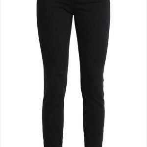 MADEWELL Womens 9” high rise skinny jeans in black size 27 tencel soft
